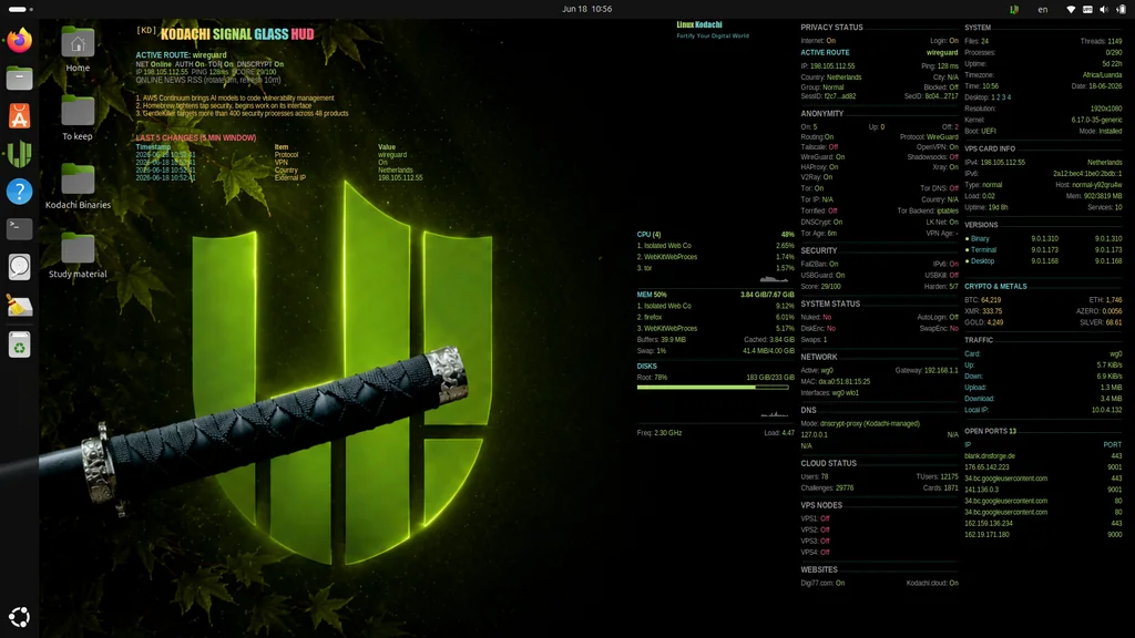 Adim's Creative Commons's Kodachi desktop by Adim's Creative Commons, Kodachi OS desktop