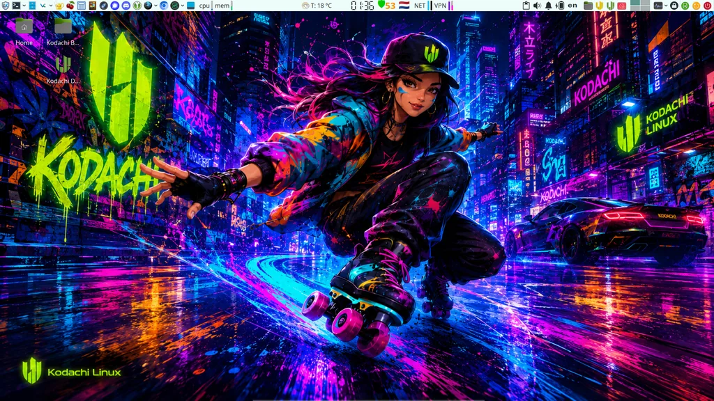 Anti-Hacker Desktop concept 👍 by HodakPC, Kodachi OS desktop