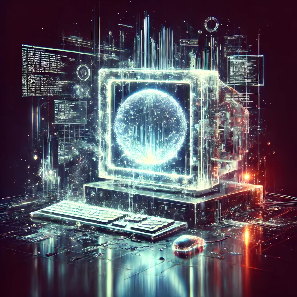 Cyber retro-tech wallpaper by HodakPC, Kodachi OS crest