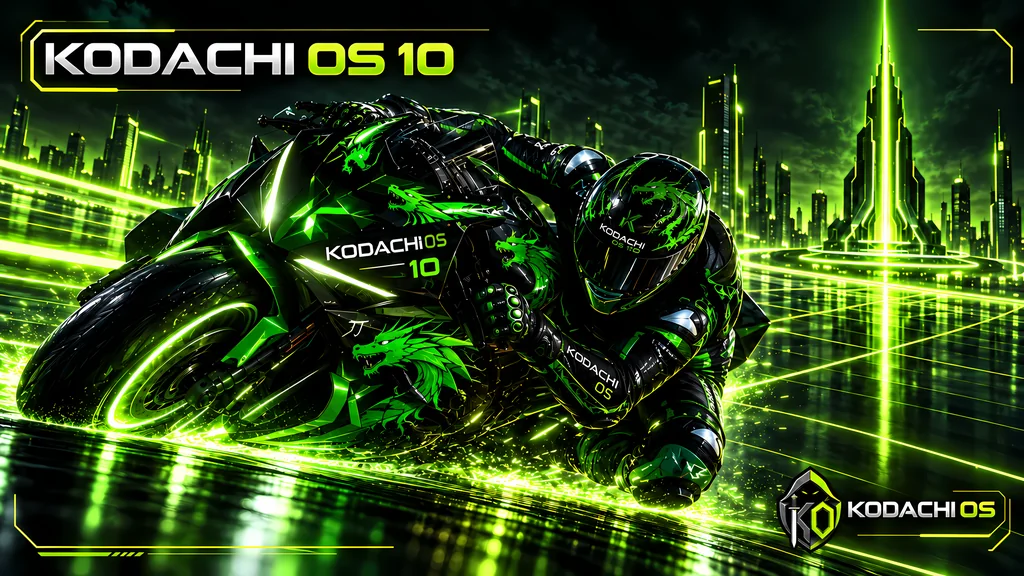 Dragon TRON Edition by HodakPC, Kodachi OS wallpaper