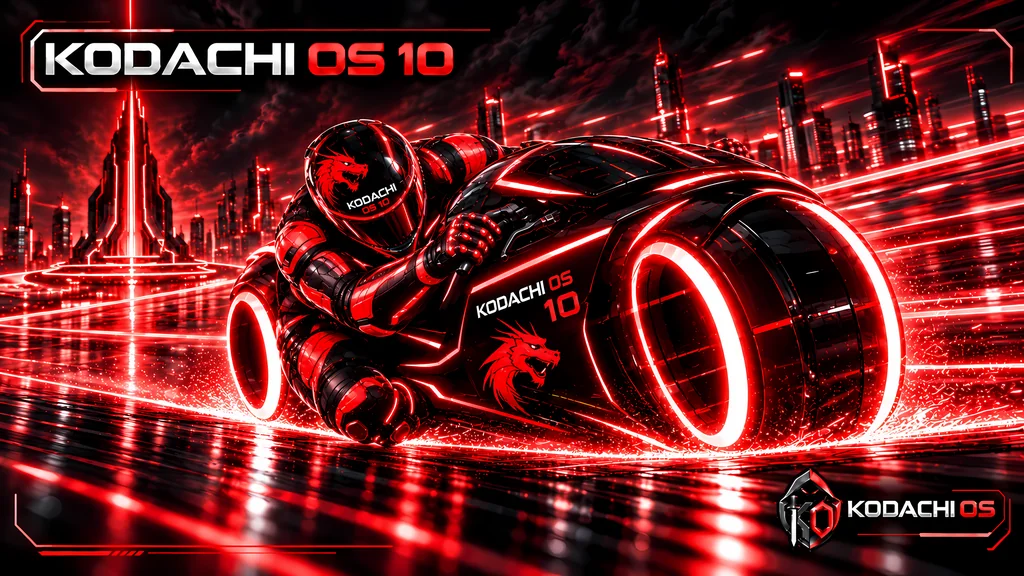 Dragon TRON Edition by HodakPC, Kodachi OS wallpaper