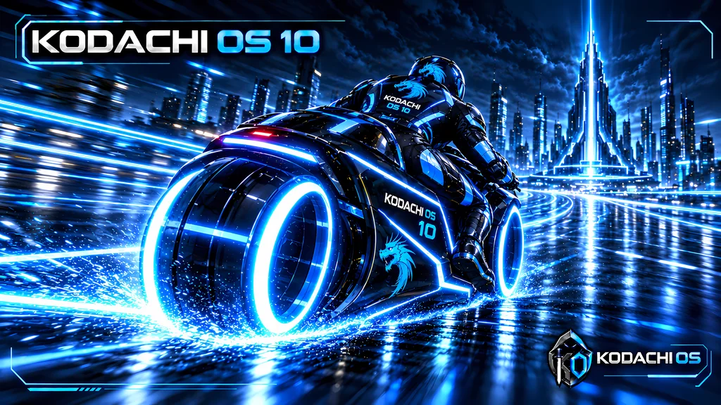 Dragon TRON Edition by HodakPC, Kodachi OS wallpaper