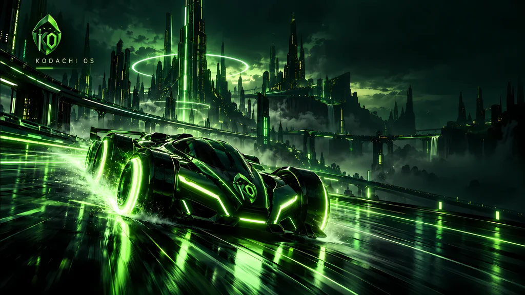 Dragon TRON Edition by HodakPC, Kodachi OS wallpaper