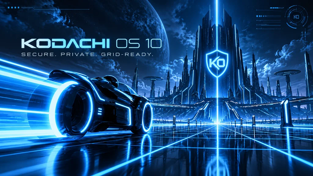 Dragon TRON Edition by HodakPC, Kodachi OS wallpaper
