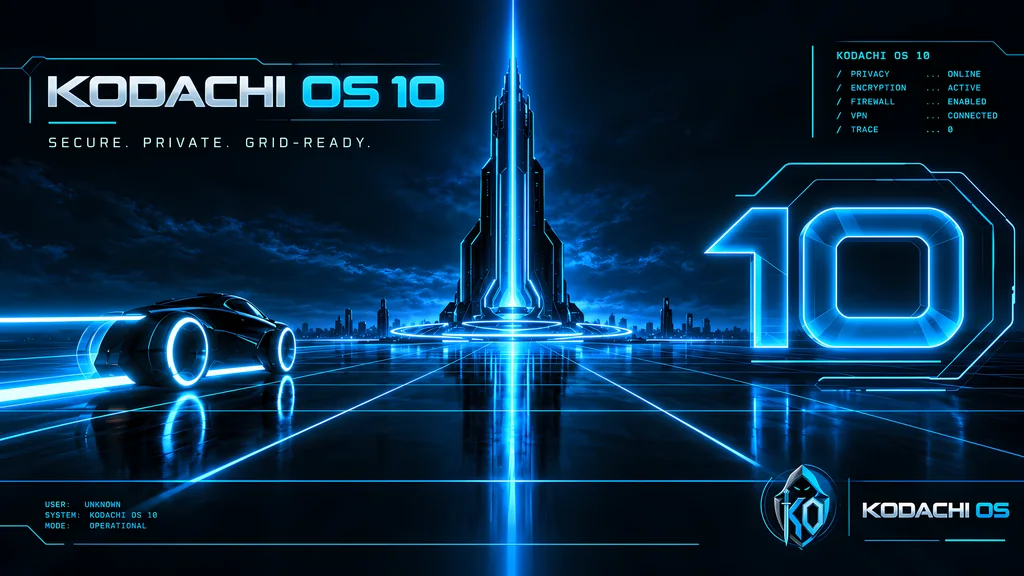 Dragon TRON Edition by HodakPC, Kodachi OS wallpaper