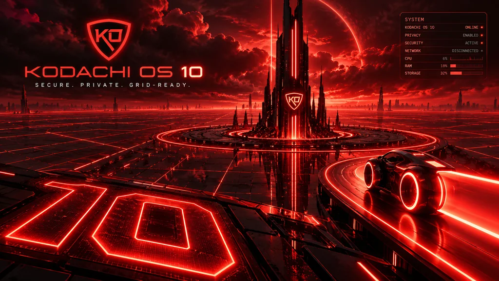 Dragon TRON Edition by HodakPC, Kodachi OS wallpaper