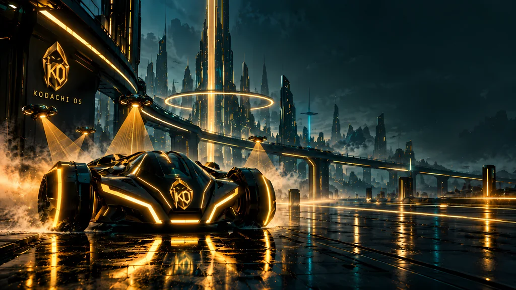 Dragon TRON Edition by HodakPC, Kodachi OS wallpaper