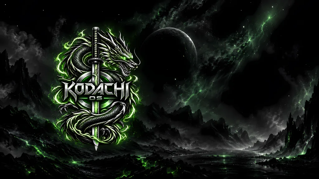 Emerald Eclipse by HodakPC, Kodachi OS wallpaper