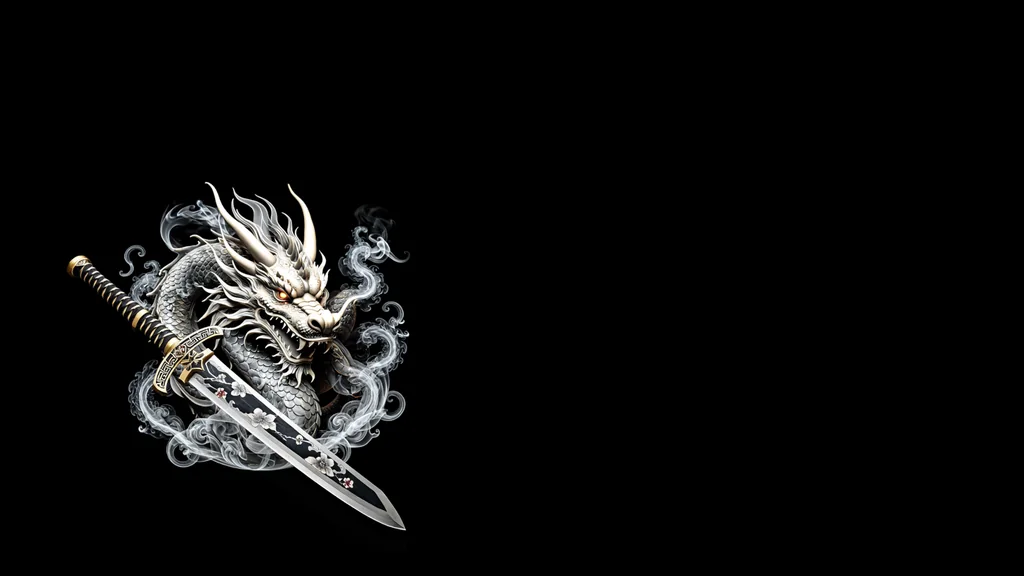 Kodachi Wallpaer BLK 04 by Qtmax, Kodachi OS wallpaper