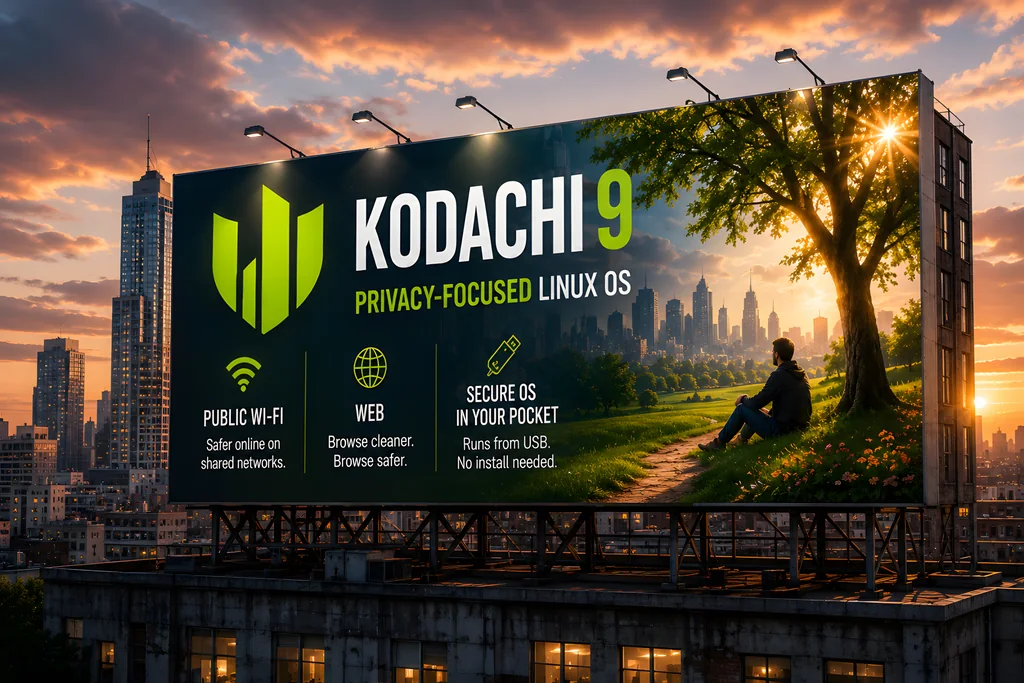 Privacy in the City by HodakPC, Kodachi OS wallpaper